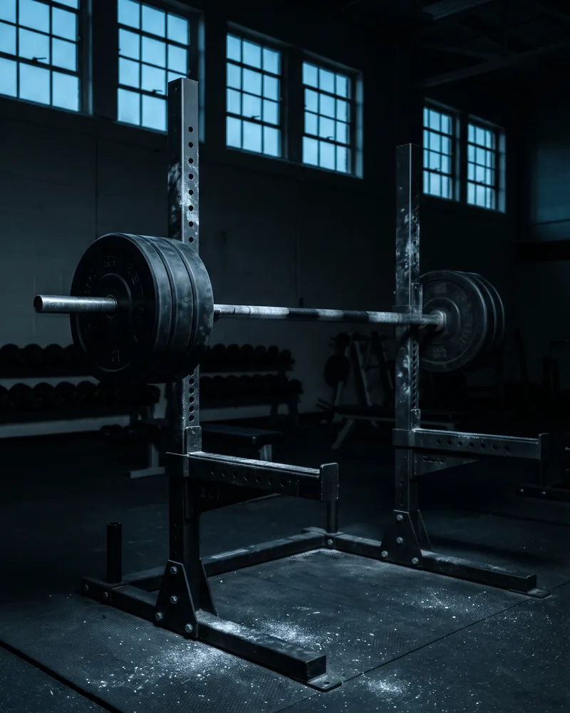 The weight room before a session